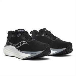 NEW SAUCONY men's triumph twenty two in black white